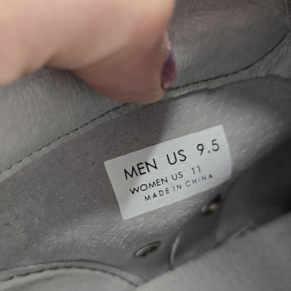 clear weather | one o one light grey suede low-top chukka sneakers | MENS 9.5 - Picture 9 of 11